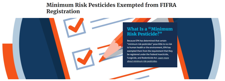 EPA minimum risk organic herbicide