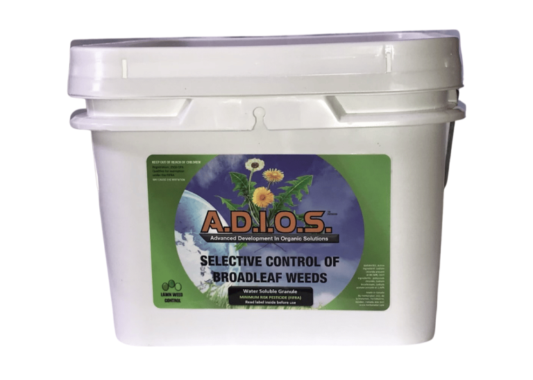 selective organic herbicide adios pail